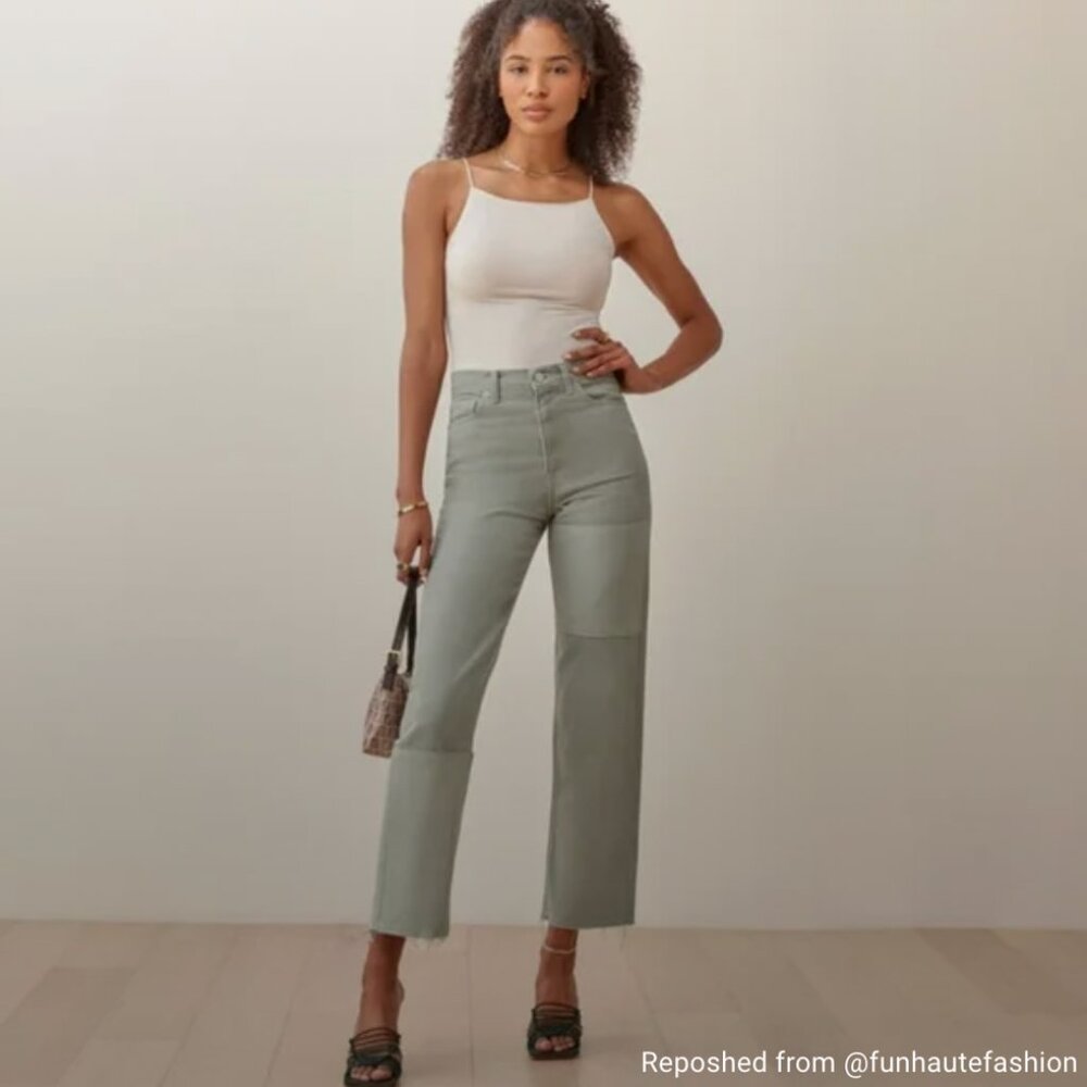 Reformation Ryan Tonal Patch Jeans